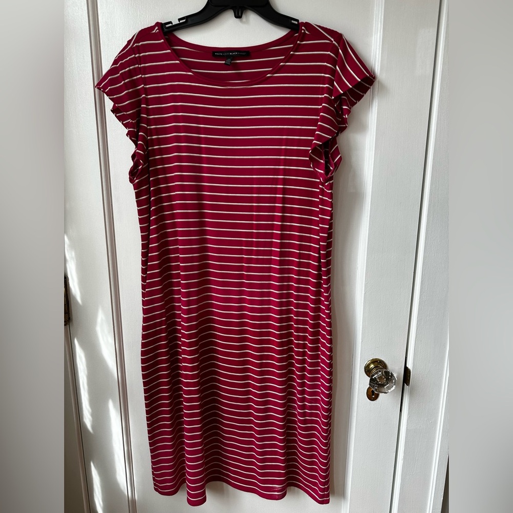 Striped Pink and White tshirt style dress